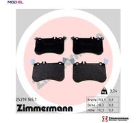 BRAKE PAD SET DISC BRAKE 25219.165.1 FOR MERCEDES-BENZ GLA-CLASS/SUV 2.0L 4cyl