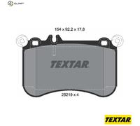 Textar Front Brake Pads fits Mercedes-Benz CLS S-Class E-Class SLK SLC 2521901