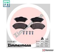 Brake pads 25220.185.1 ZIMMERMANN for CITROËN C4 II