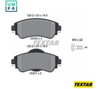 Brake Pads Full Set Of 4 Front With Brake Caliper Screws 2522001 Textar Citroen