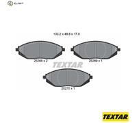 Textar Front Brake Pads 2526801 – Fits Chevrolet Spark, Holden Barina, Toyota Pixis