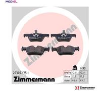 Brake pads 25307.175.1 ZIMMERMANN for BMW 1 Sports Hatch 3 4 Coupe 3 Touring
