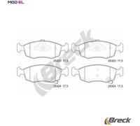 Brake Pad Set, disc brake BRECK 25323 00 702 10 for YPSILON (312_) 1.3 2011-2018