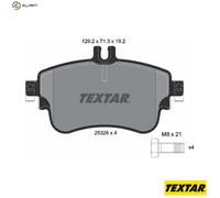 Textar Front Brake Pad Set 2532601 – Set of 4 with Caliper Screws – Fits Mercedes‑Benz B/CLA/A‑Class
