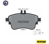 Textar Front Brake Pad Set 2532601 – Set of 4 with Caliper Screws – Fits Mercedes‑Benz B/CLA/A‑Class