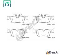 BRAKE PAD SET DISC BRAKE 25331 00 651 00 FOR MINI BMW X1/F48 X2/F39 i3/I01 1.5L