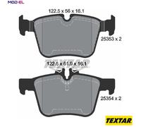 BRAKE PAD SET DISC BRAKE 2535301 FOR MERCEDES-BENZ M 274.920 2.0L 4cyl C-CLASS