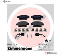 ZIMMERMANN 25357.175.3 Brake pad set