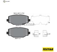 TEXTAR 2537601 Brake pad set