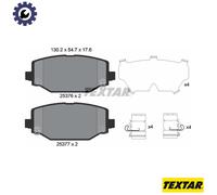 TEXTAR 2537601 Brake pad set