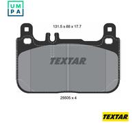 BRAKE PAD SET DISC BRAKE 2550501 FOR MERCEDES-BENZ OM 651.921 2.1L 4cyl S-CLASS