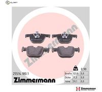 Otto Zimmermann Brake Pads 25514.180.1 - Disc Brake for BMW N55 B30 A 3.0L 6cyl 3 Series 2.0L
