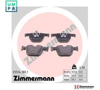 BRAKE PAD SET DISC BRAKE 25514.180.1 FOR BMW N55 B30 A 3.0L 6cyl 3 SERIES 2.0L