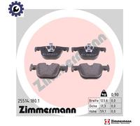 Otto Zimmermann Brake Pads 25514.180.1 - Disc Brake for BMW N55 B30 A 3.0L 6cyl 3 Series 2.0L