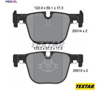 Rear Textar Brake Pad Set - 2551401