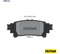 Brake Pads Set 2552501 Rear Textar 0446630280 044663028079 0446630281