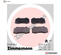 Brake pads 25528.150.1 ZIMMERMANN for OPEL CORSA D CORSA E CORSA E Hatchback Van