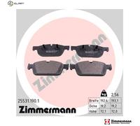 Brake pads 25531.190.1 ZIMMERMANN for MERCEDES-BENZ M-CLASS GL-CLASS GLE Coupe