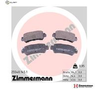 ZIMMERMANN 25540.145.1 Brake pad set