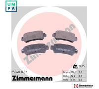 ZIMMERMANN 25540.145.1 Brake pad set