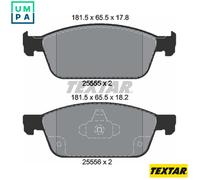 Brake Pads Full Set Of 4 Front 2555501 Textar Ford
