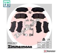 BRAKE PAD SET DISC BRAKE 25564.160.2 FOR MAZDA PY-VPTS/Y8/VPS/ZA 2.5LPEXB 2.0L
