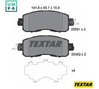 TEXTAR 2558101 Brake pad set