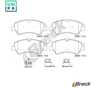 2x ✅Fits BRECK 25603 00 703 00 Brake Pad Set, disc brake 25603 00 70 ⭐UK Seller⭐