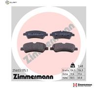BRAKE PAD SET DISC BRAKE 25603.175.1 FOR FORD TRANSIT/V363/Platform/Chassis 1.0L