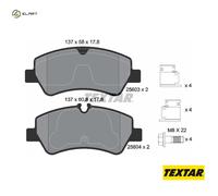 BRAKE PAD SET DISC BRAKE 2560301 FOR FORD AUSTRALIA TRANSIT/CUSTOM/Van 2.2L 4cyl