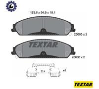 BRAKE PAD SET DISC BRAKE 2560501 FOR DODGE CHRYSLER ERB 3.6L 6cyl CHARGER 6.4L
