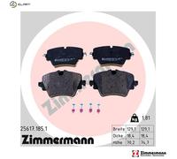 BRAKE PAD SET DISC BRAKE 25617.185.1 FOR ZINORO MINI COUNTRYMAN CLUBMAN BMW