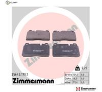 Brake pads 25643.170.1 ZIMMERMANN for AUDI PORSCHE