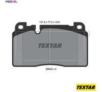 Textar Front Brake Pads - Audi Q5 2.0 TFSI quattro - Genuine OE - Set of 4 - 2564302