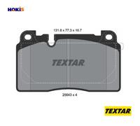 Textar 2564305 Front Axle Disc Brake Pad Set Fits Audi