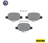 BRAKE PAD SET DISC BRAKE 2565201 FOR FIAT 312A2/199B6.000 0.9L 2cyl 500L 4cyl