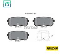 Brake Pad Set For Disc Brake Rear Mando System Fits Hyundai Kia TEXTAR 2567701