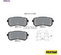 BRAKE PAD SET DISC BRAKE 2567701 FOR HYUNDAI SONATA/VII KONA/SUV/Van CRETA 1.0L