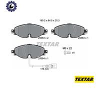 TEXTAR 2568301 Brake pad set