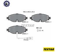 TEXTAR 2568301 Brake pad set