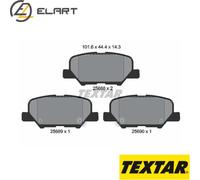 BRAKE PAD SET DISC BRAKE 2568801 FOR MITSUBISHI OUTLANDER/III/Van ASX CITROËN