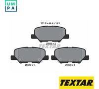 BRAKE PAD SET DISC BRAKE 2568801 FOR MITSUBISHI OUTLANDER/III/Van ASX CITROËN