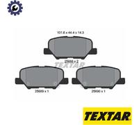 BRAKE PAD SET DISC BRAKE 2568801 FOR MITSUBISHI OUTLANDER/III/Van ASX CITROËN