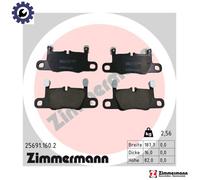 BRAKE PAD SET DISC BRAKE 25691.160.2 FOR PORSCHE 911/Targa/Convertible 3.7L 6cyl