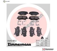 ZIMMERMANN Brake Pad Set 25692.180.2 - Disc Brake for Hyundai & Kia i30, CEE'D, Veloster