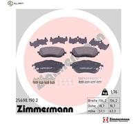 ZIMMERMANN 25698.190.2 Brake pad set