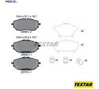 BRAKE PAD SET DISC BRAKE 2569801 FOR TOYOTA COROLLA/ALTIS/QUEST/iM AURIS/VAN