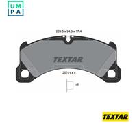 Brake Pads Set 2570101 Front Textar 95B698151AS 95B698151E 95B698151K 95B698151S