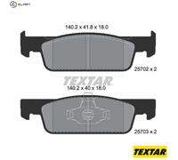 TEXTAR 2570201 Brake pad set