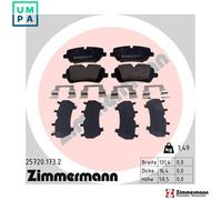 ZIMMERMANN 25720.173.2 Brake pad set